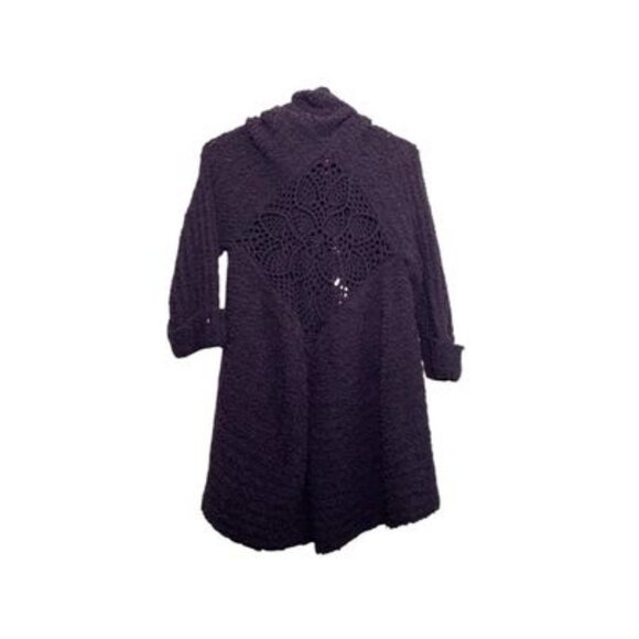 Bcbg Maxazria Purple Open Cardigan Size Petite Large - Picture 2 of 2